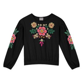 Blusa-Infantil-Manga-Longa-Preta-Estampa-Flores-Nanai-2