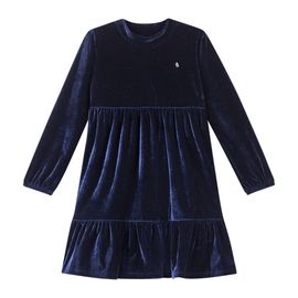-Vestido-Meninas-Manga-Longa-Azul-Marinho-Veludo-Classic-2