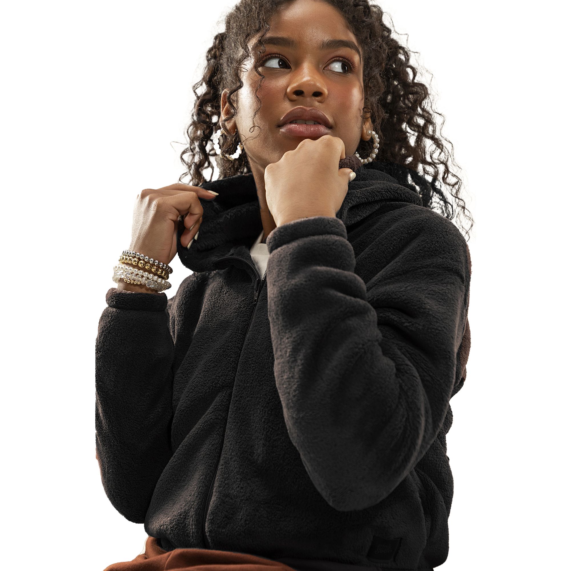 Jaqueta-Meninas-Capuz-Polar-Fleece-Preta-Glinny-1