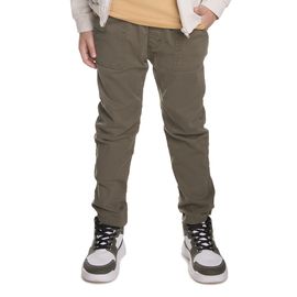 Calca-Infantil-Sarja-Comfort-Verde-Militar-Jogger-Elastico-Cintura-1
