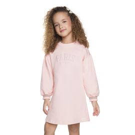 Vestido-Infantil-Manga-Longa-Moletom-Rosa-Paris-Girls-Club-1