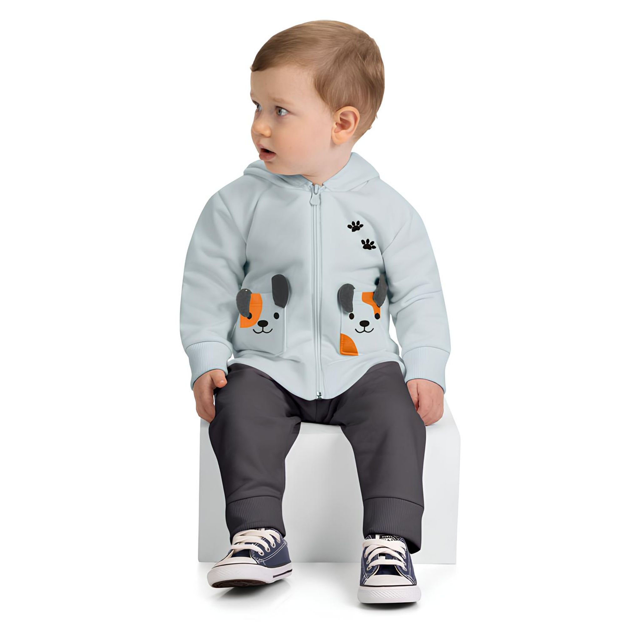 Conjunto-Meninos-Moletom-Ziper-Cachorrinho-Verde-Claro-e-Cinza-2
