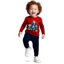 Conjunto-Meninos-Camiseta-Vermelha-Animais-College-e-Calca-Marinho-1