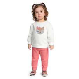 Conjunto-Meninas-Moletom-Mangas-Pelo-Raposa-Bordada-Neve-e-Calca-Rosa-1