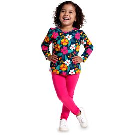 Conjunto-Meninas-Blusa-Manga-Longa-Azul-Flores-e-Legging-Rosa-1
