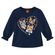 Blusa-Meninas-Manga-Longa-Azul-Marinho-Gatinhos-Punhos-Franzidos-2