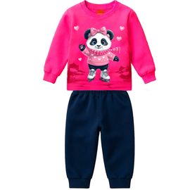 Conjunto-Moletom-Meninas-Blusao-Panda-Pink-e-Calca-Azul-Marinho2