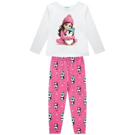 Pijama-Infantil-Longo-Malha-Menina-e-Pinguim-Branco-e-Rosa-2