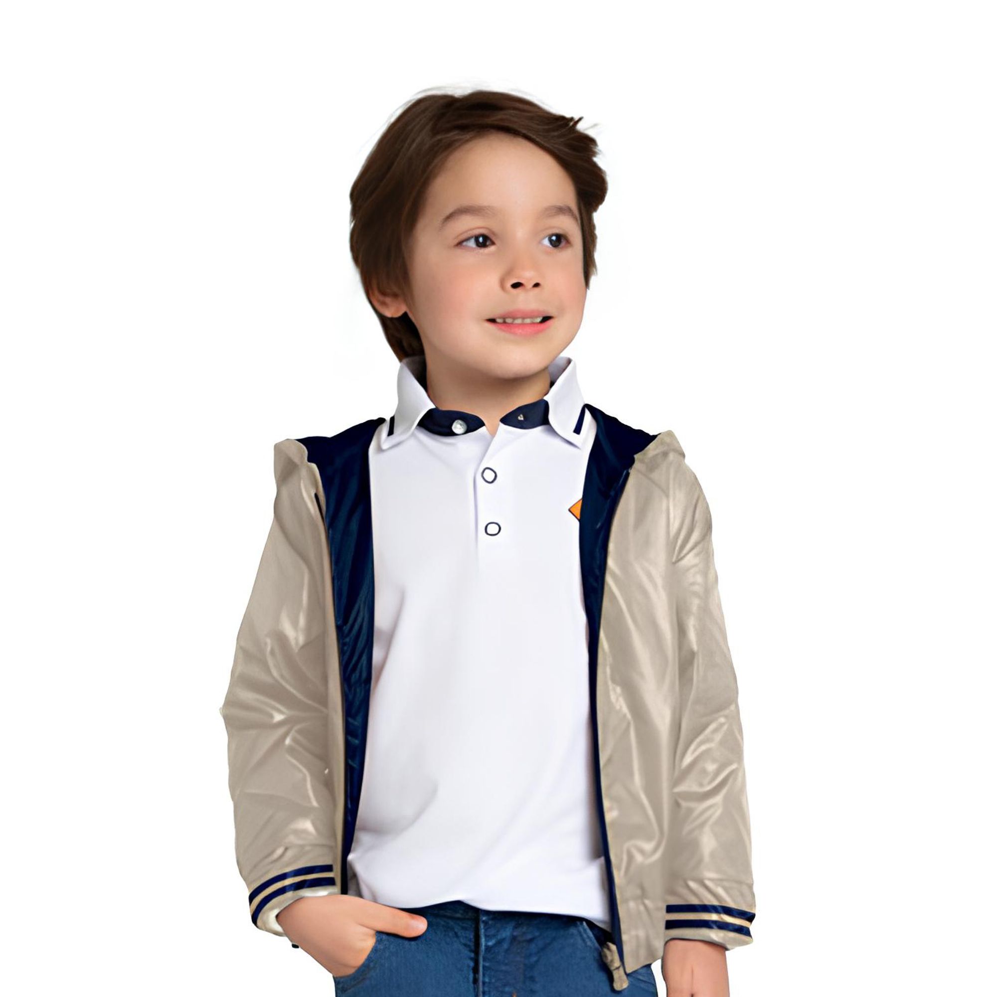 Jaqueta-Infantil-Corta-Vento-Dupla-Face-Amendoa-Com-Capuz-Milon-1