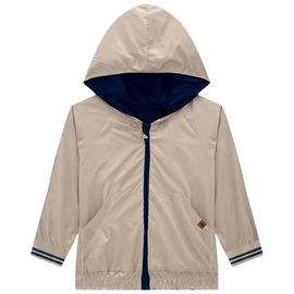 Jaqueta-Infantil-Corta-Vento-Dupla-Face-Amendoa-Com-Capuz-Milon-2