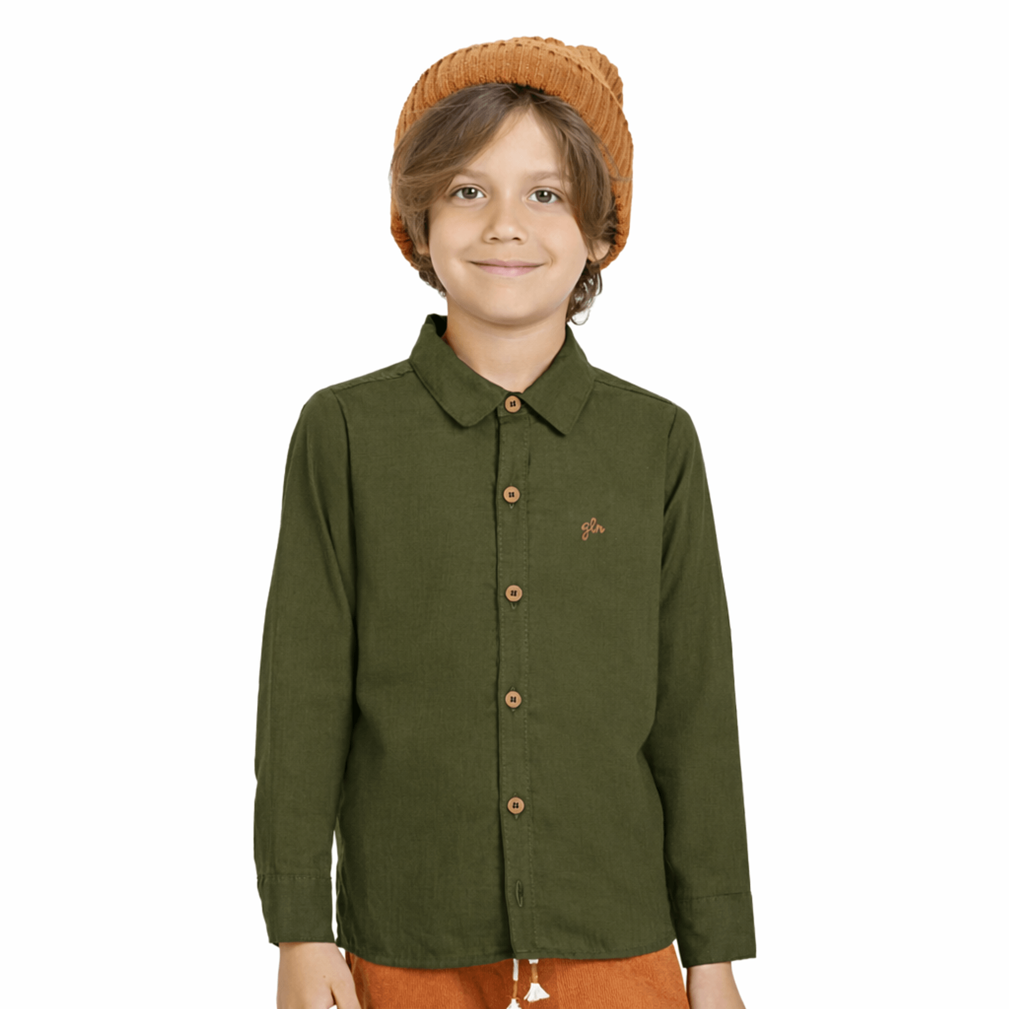 Camisa-Social-Meninos-Manga-Longa-Cambraia-Verde-Oliva-1