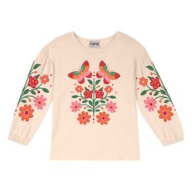 Blusa-Infantil-Manga-Longa-Bege-Estampa-Borboletas-e-Flores-2