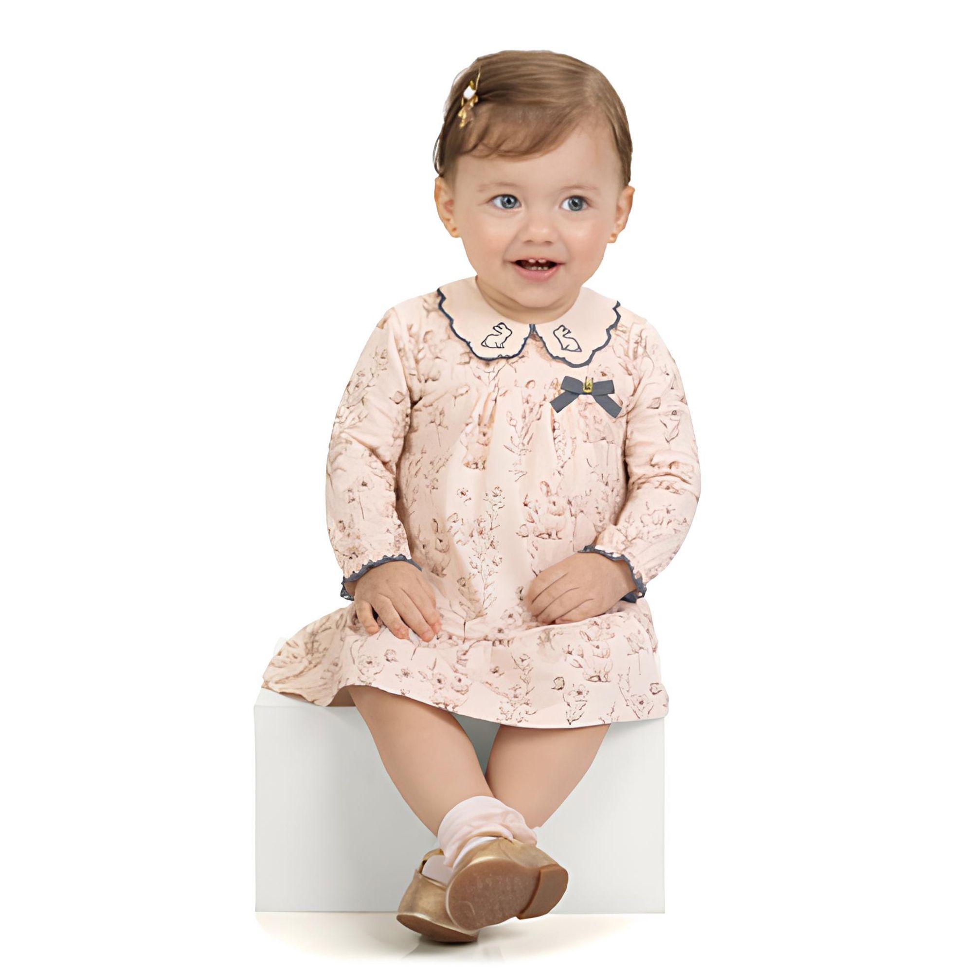 Vestido-Body-Bebes-Manga-Longa-Coelhinhos-Malha-Salmao-Claro-1