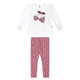 Conjunto-Meninas-Blusa-Branca-Cerejas-Coracao-e-Legging-Rosa-e-Bordo-2