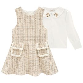 Conjunto-Infantil-Vestido-Tweed-Off-White-e-Camisa-Tricoline-Gola-Pedrarias-2