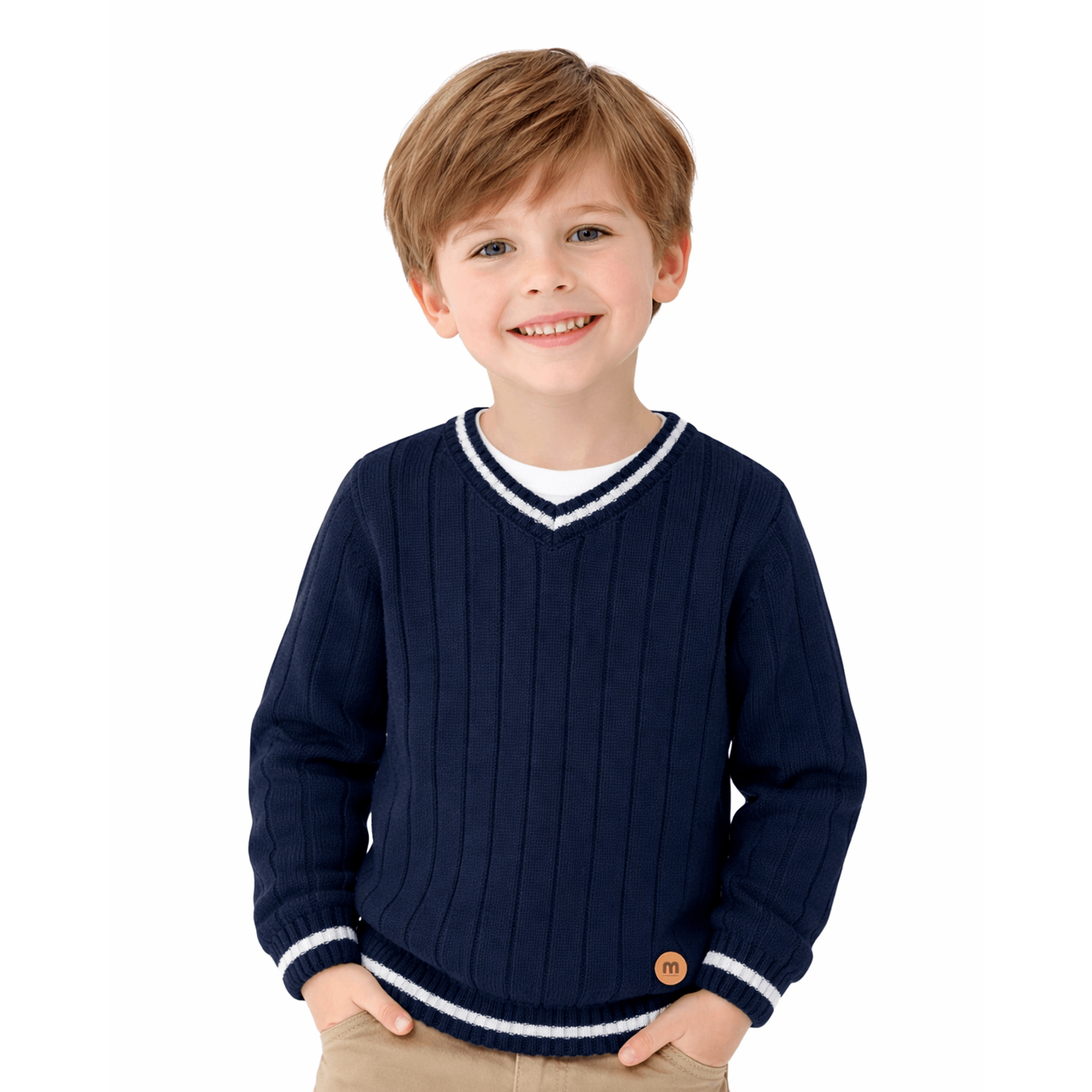 Sueter-Infantil-Tricot-Canelado-Azul-Marinho-Milon1