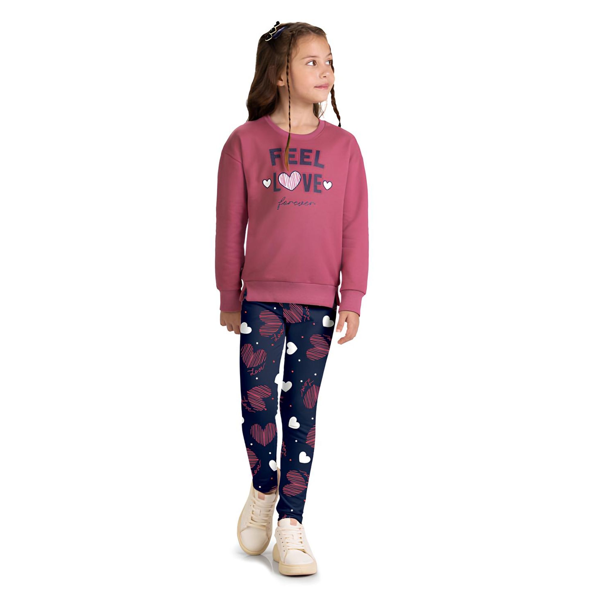 Conjunto-Moletom-Meninas-Rosa-Hibisco-Feel-Love-e-Legging-Marinho-1