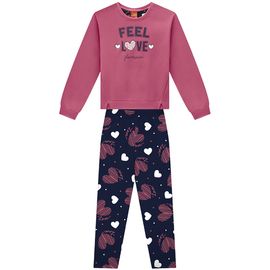 Conjunto-Moletom-Meninas-Rosa-Hibisco-Feel-Love-e-Legging-Marinho-2