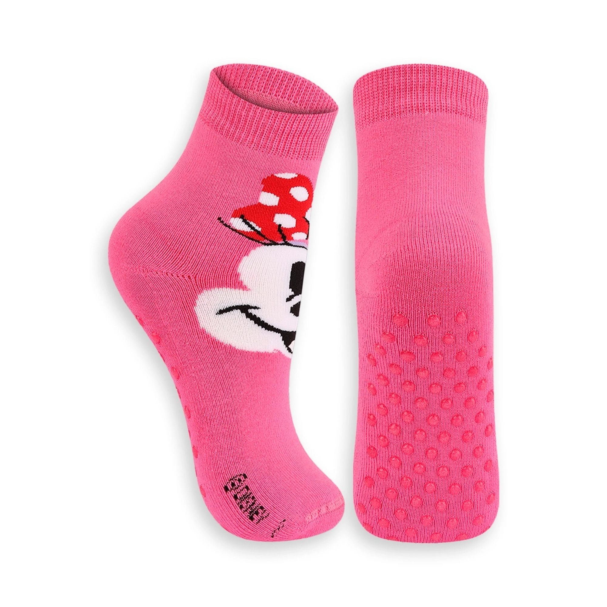 Meia-Kids-Cano-Medio-Minnie-Rosa-Antiderrapante-Lupo-1