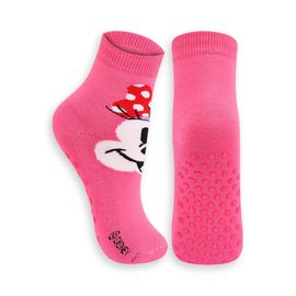Meia-Kids-Cano-Medio-Minnie-Rosa-Antiderrapante-Lupo-1
