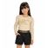 Conjunto-Meninas-Blusa-Longa-Bege-e-Short-Preto-Brilho-Dourado-1