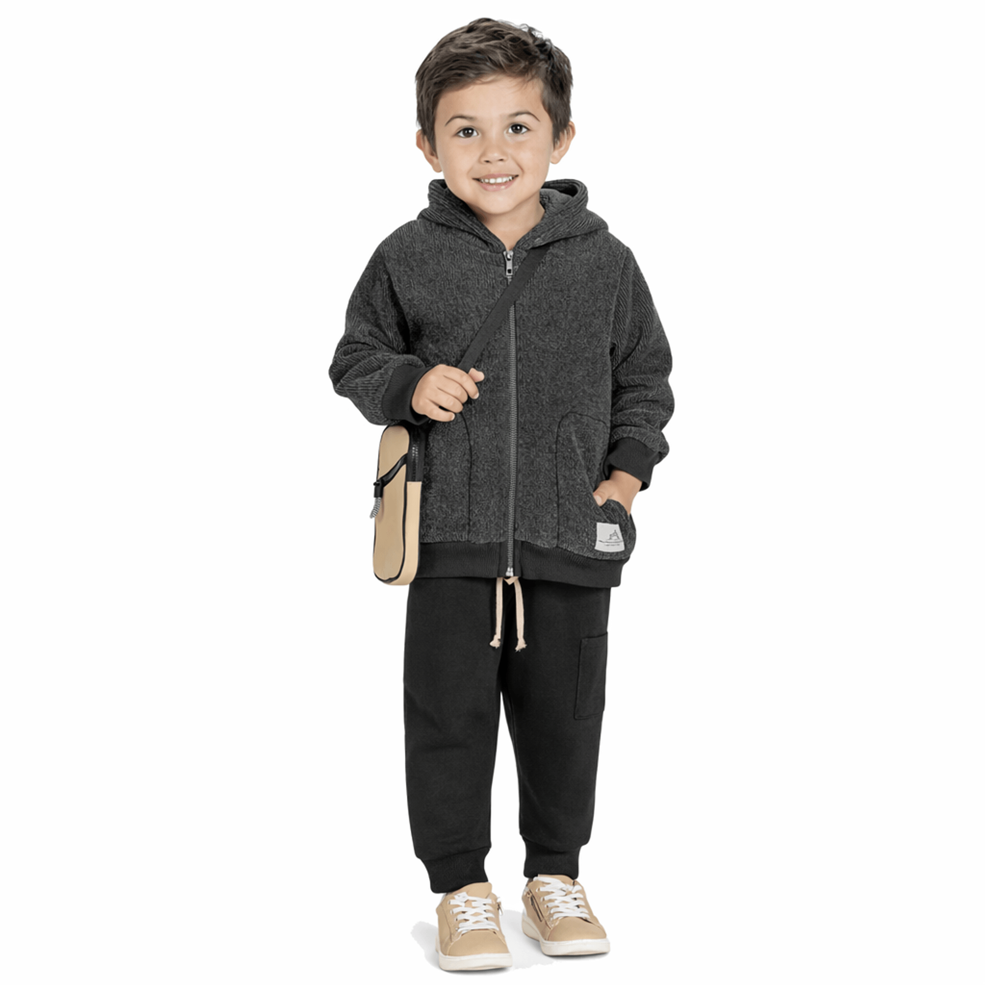 Conjunto-Agasalho-Meninos-Jaqueta-Grafite-Canelado-e-Calca-Preta-1