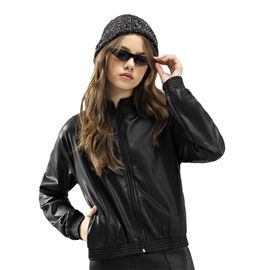 Jaqueta-Meninas-Preta-Cropped-Cirre-Termico-1