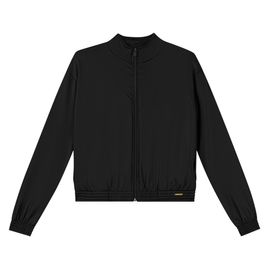 Jaqueta-Meninas-Preta-Cropped-Cirre-Termico-2