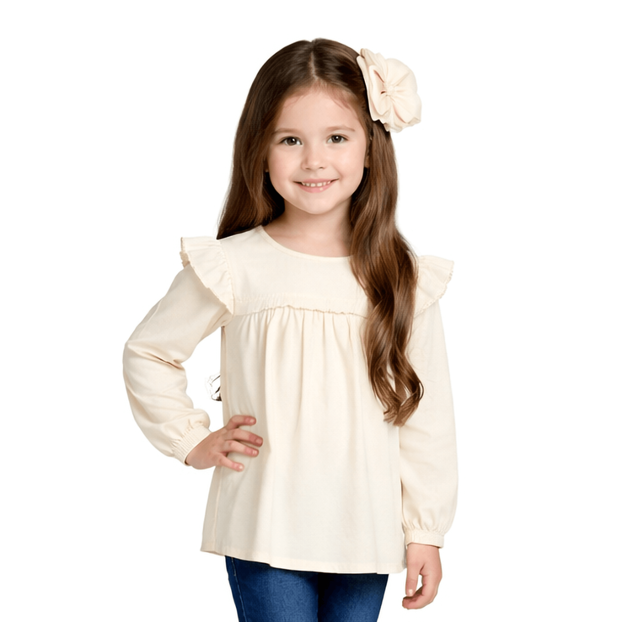 Blusa-Bata-Infantil-Manga-Longa-em-Cotton-Bege-Whey-Milon-1