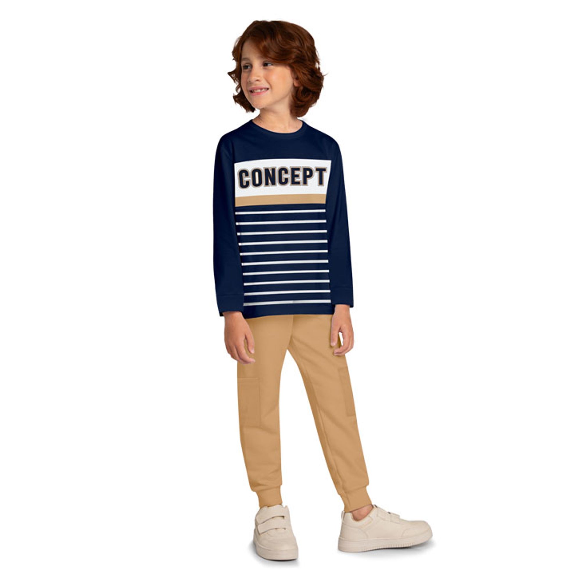 Conjunto-Meninos-Camiseta-Longa-e-Calca-Moletom-Concept-Marinho-e-Bege-1