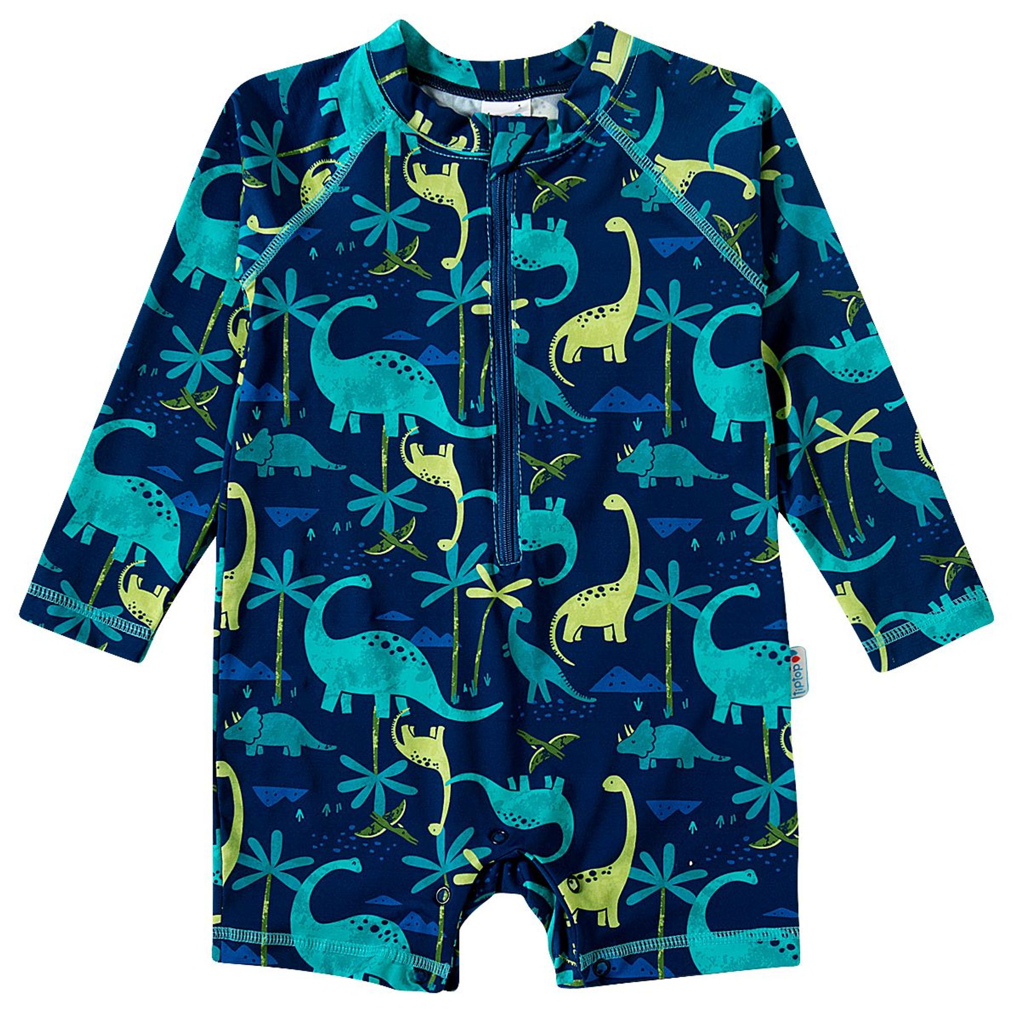 -	Macaquinho-Praia-Infantil-Protecao-Solar-Azul-Marinho-Dinossauros-1