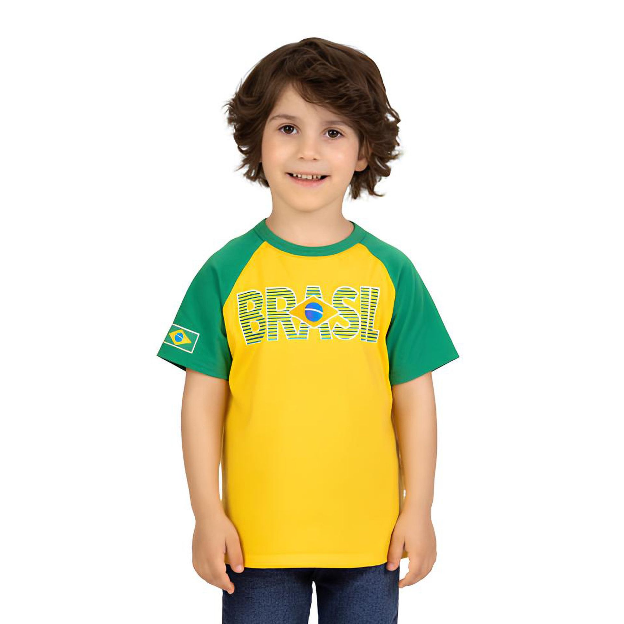 Camiseta-Meninos-Manga-Curta-Brasil-Copa-do-Mundo-Amarela-e-Verde1
