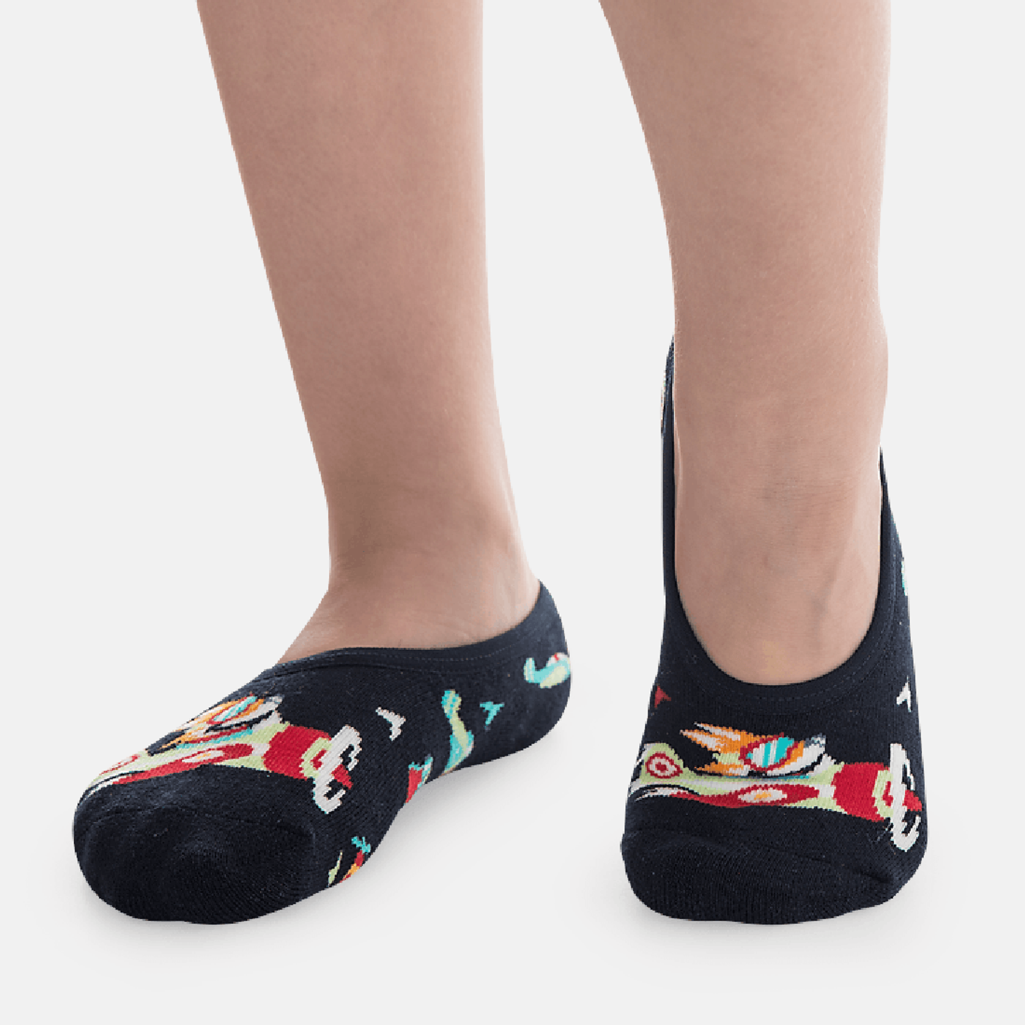 Meia-Infantil-Sapatinho-Divertido-Azul-Marinho-Raposa-Piloto-Antiderrapante-1