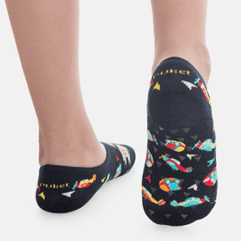 Meia-Infantil-Sapatinho-Divertido-Azul-Marinho-Raposa-Piloto-Antiderrapante-2