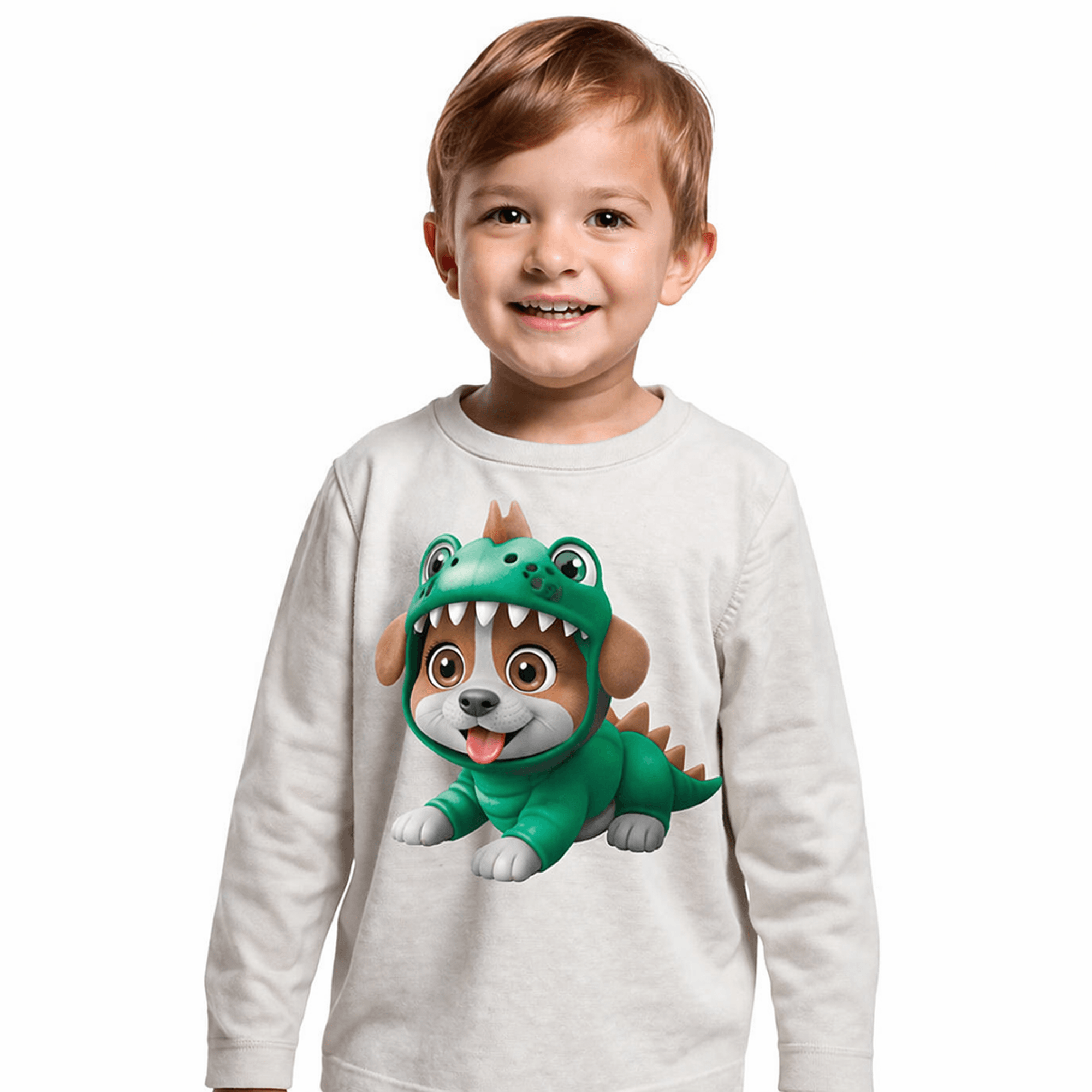 Camiseta-Meninos-Manga-Longa-Malha-Mescla-Cachorrinho-de-Dino-1