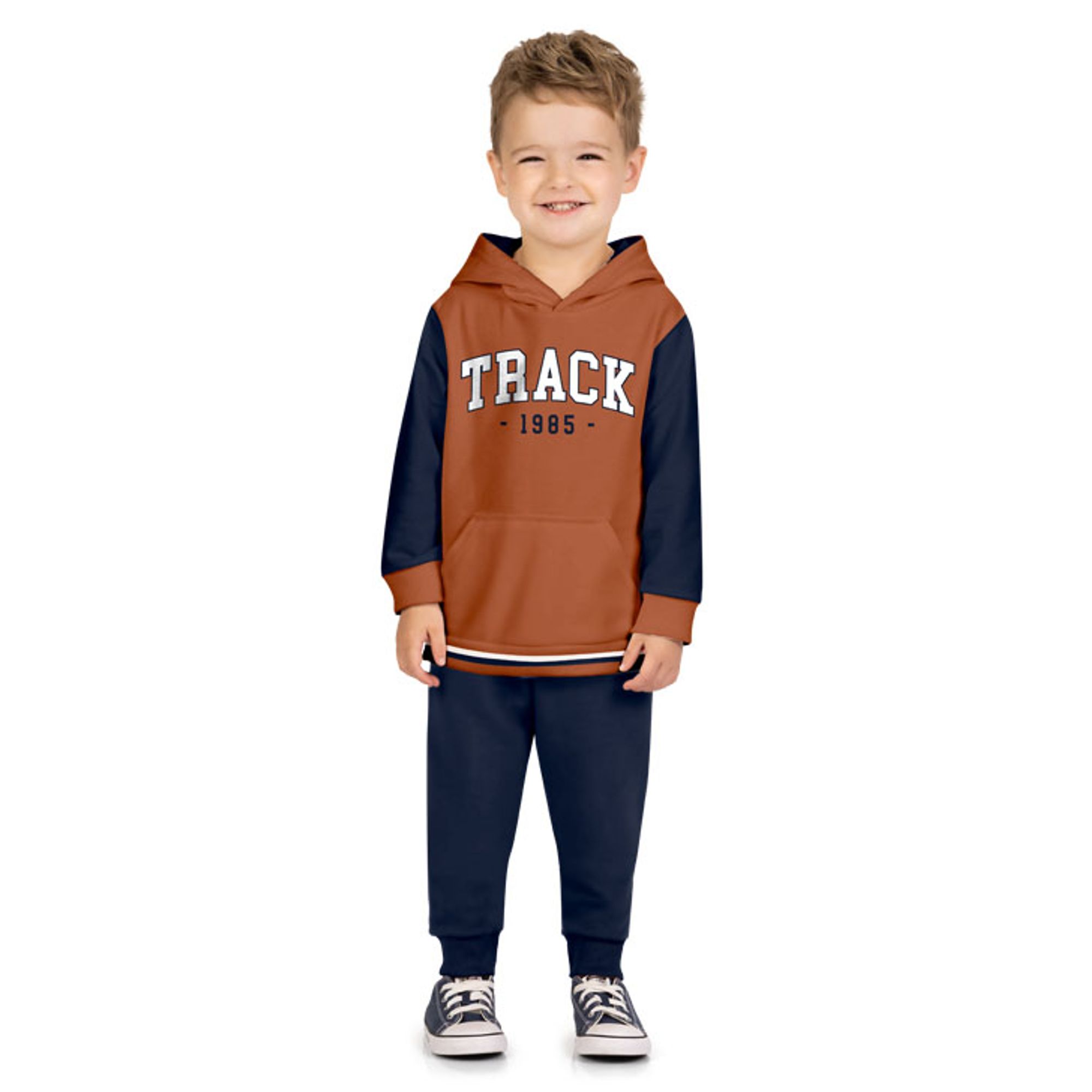 Conjunto-Moletom-Meninos-Capuz-Marrom-Track-e-Calca-Azul-Marinho-1