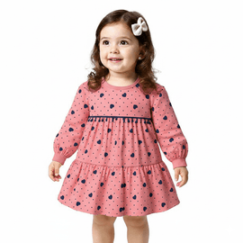 Vestido-Infantil-Manga-Longa-Rosa-Fruit-Coracoes-Moletom-Peluciado-1
