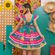 Vestido-Infantil-Junino-Coracao-e-Flores-Pink-e-Verde-Turquesa2