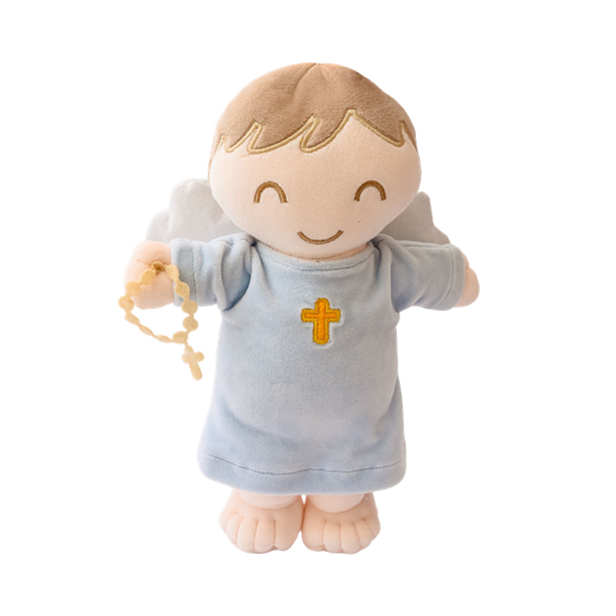 Boneco-Pelucia-Religioso-Anjo-da-Guarda-Azul-Zip-Toys