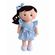 Boneca-em-Plush-Nina-Rabo-de-Cavalo-e-Vestido-Azul-Coracoes