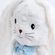Boneco-Pelucia-Coelho-Kiko-Gravatinha-Azul-Zip-Toys-2