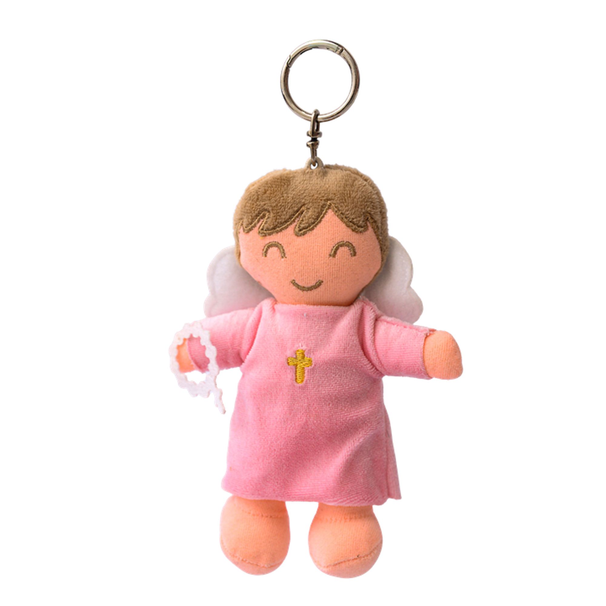 Chaveiro-Pelucia-15cm-Protecao-Anjo-da-Guarda-Rosa-Zip-Toys-