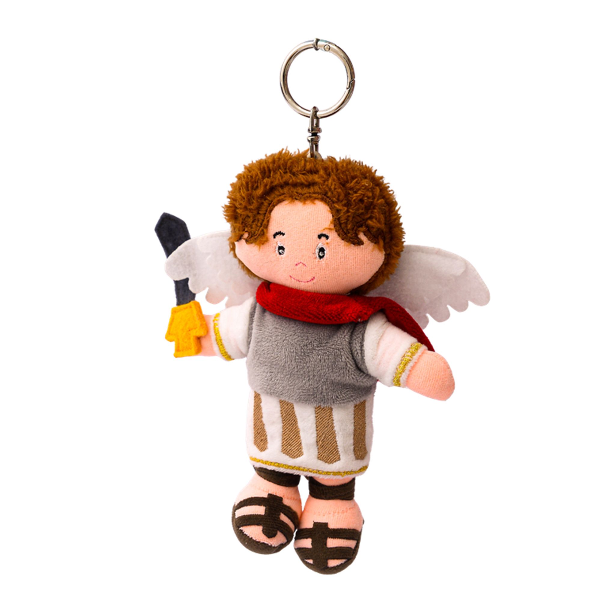 Chaveiro-Pelucia-Religioso-15cm-Sao-Miguel-Arcanjo-Zip-Toys