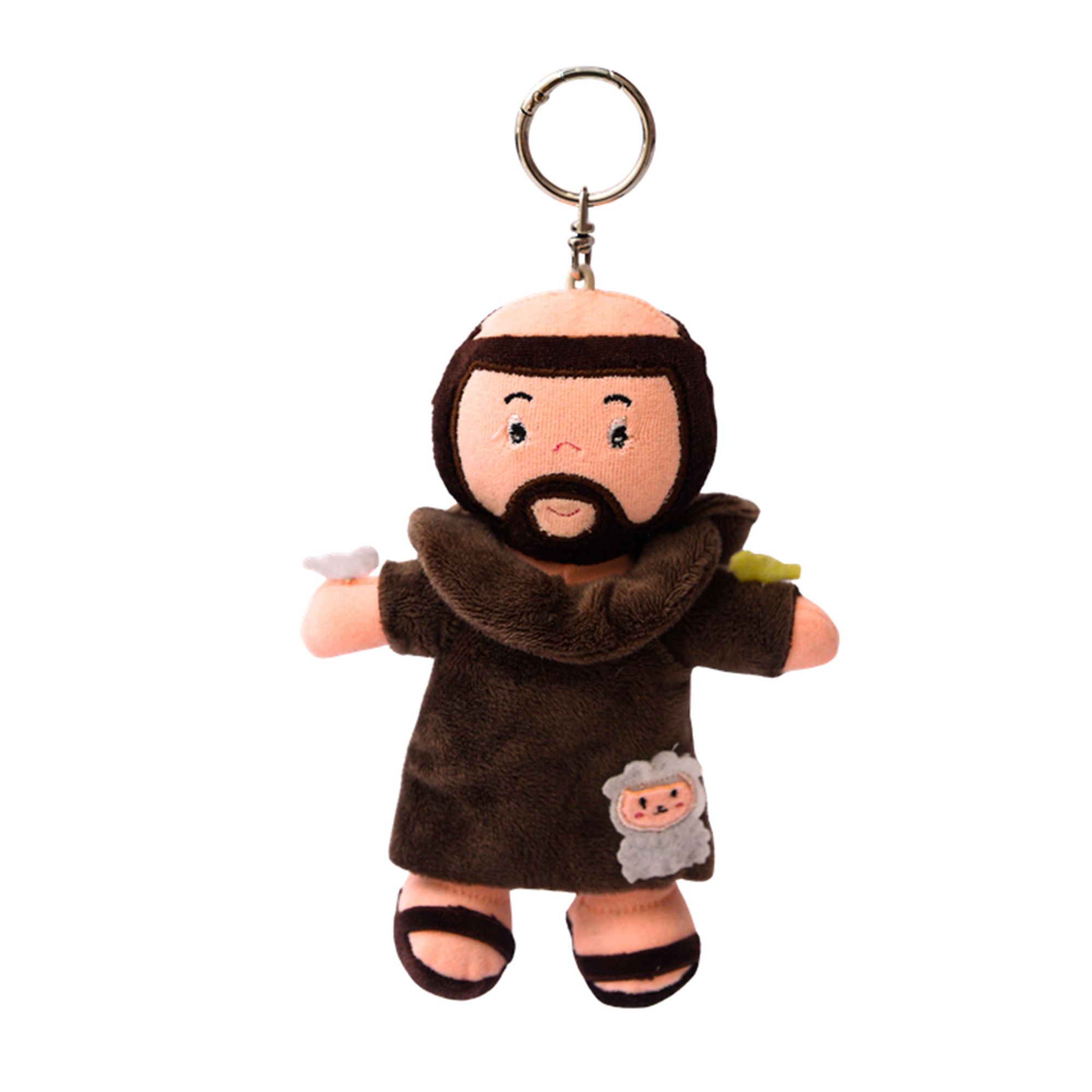 Chaveiro-Pelucia-Religioso-Sao-Francisco-de-Assis-Zip-Toys