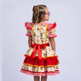 Vestido-Infantil-Junino-Xadrez-Vermelho-Bandeirinhas-e-Fogueira-2
