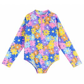 Maio-Body-Infantil-Manga-Longa-Ziper-Rosa-Azul-Flores-Coloridas-2