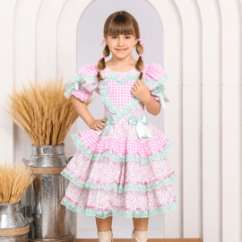 -Vestido-Infantil-Junino-Florzinha-e-Xadrez-Rosa-e-Verde-Claro-1