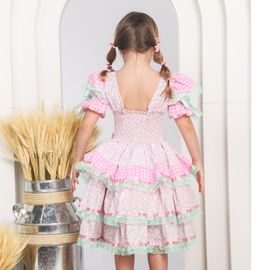 -Vestido-Infantil-Junino-Florzinha-e-Xadrez-Rosa-e-Verde-Claro-2