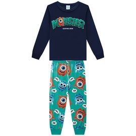 -Pijama-Meninos-Longo-Moletom-Monstros-Azul-Marinho-e-Verde-2