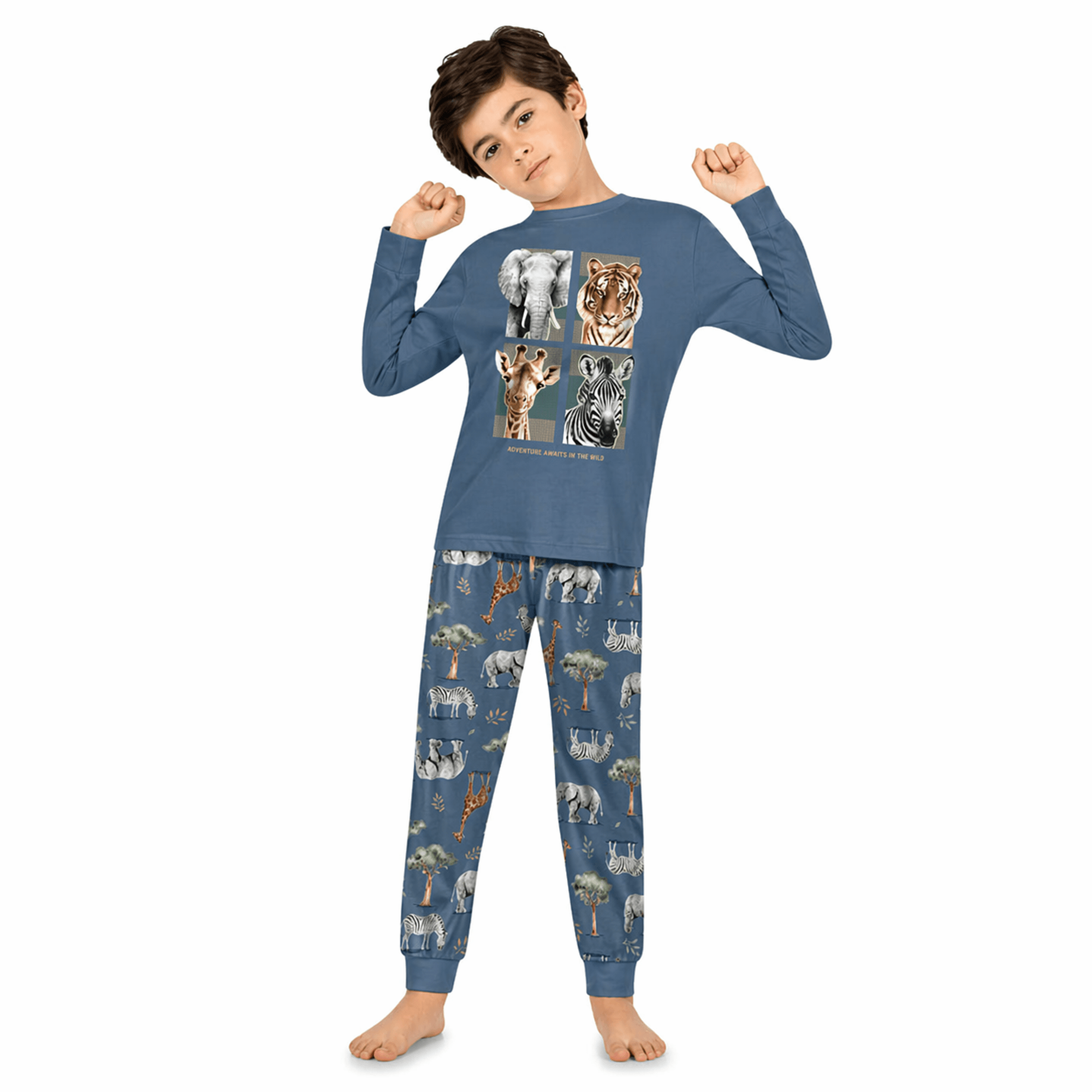 Pijama-Menino-Longo-Malha-Azul-Anoitecer-Animais-Safari1